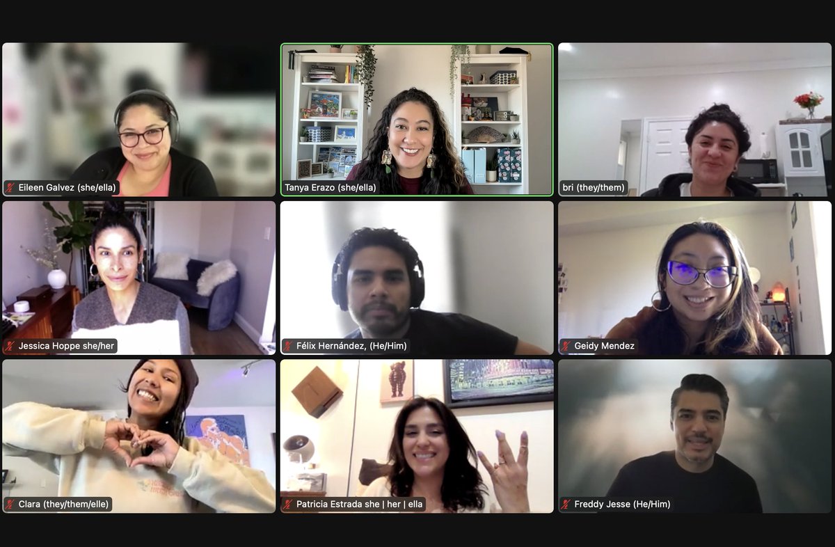It's always lovely to be in community with these #CentAm writers 😍 We're halfway done! Join us for a virtual writing retreat (hoy o en Abril!). Learn more &amp; sign-up at ca-isthmianwriters.com 🙌🏽 <a href="/CentAmWriters/">CentAm & Isthmian Writers</a> <a href="/EileenGalvez/">Eileen M. Galvez should be writing 😤</a> @BrianaKNR <a href="/soynuevayorka/">Jessica Hoppe</a> <a href="/EsmeraldasRoad/">Patricia Estrada</a> <a href="/freddyjesse/">Freddy Jesse</a>