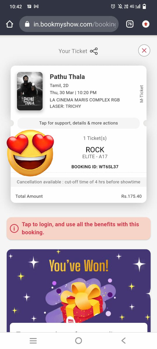 Osthi_Karthick's tweet photo. TRICHY la #PathuThala Movie ku yella Theatres la uom Tickets Kai la kuduka start pannitaaga #SilambarasanTR Fans @LACinemaTrichy Sona Meena  @MariyamCinemas &amp; Ramba Theater
Trichy fans poii vaagikoga @aditi1231 @Dhananjayang @StudioGreen2 @NehaGnanavel #PathuThalaFromMarch30 https://t.co/GnkSA7A2CW