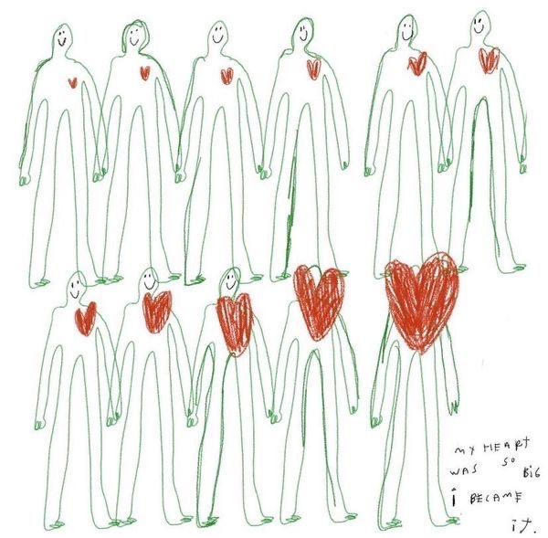 rungeisms's tweet photo. #MCO335 this is from the artist @/artbells on instagram! As someone who grew up a very angry and hurt kid, I've appreciated the journey growing into a human being who leads with love. (Sorry this picture has a few words in it!) https://t.co/dq4PbbnGPs
