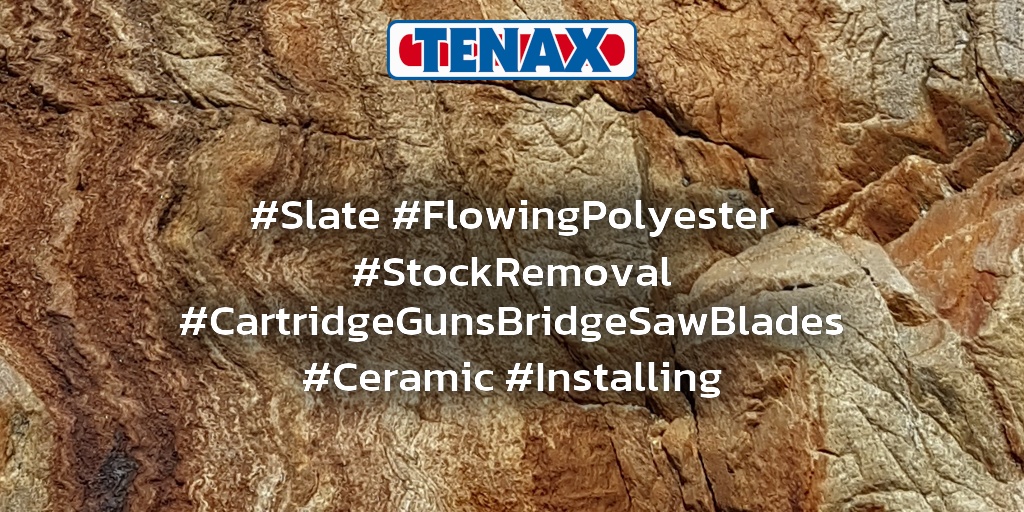 TenaxUSA's tweet image. #Slate #FlowingPolyester #StockRemoval #CartridgeGunsBridgeSawBlades #Ceramic #Installing