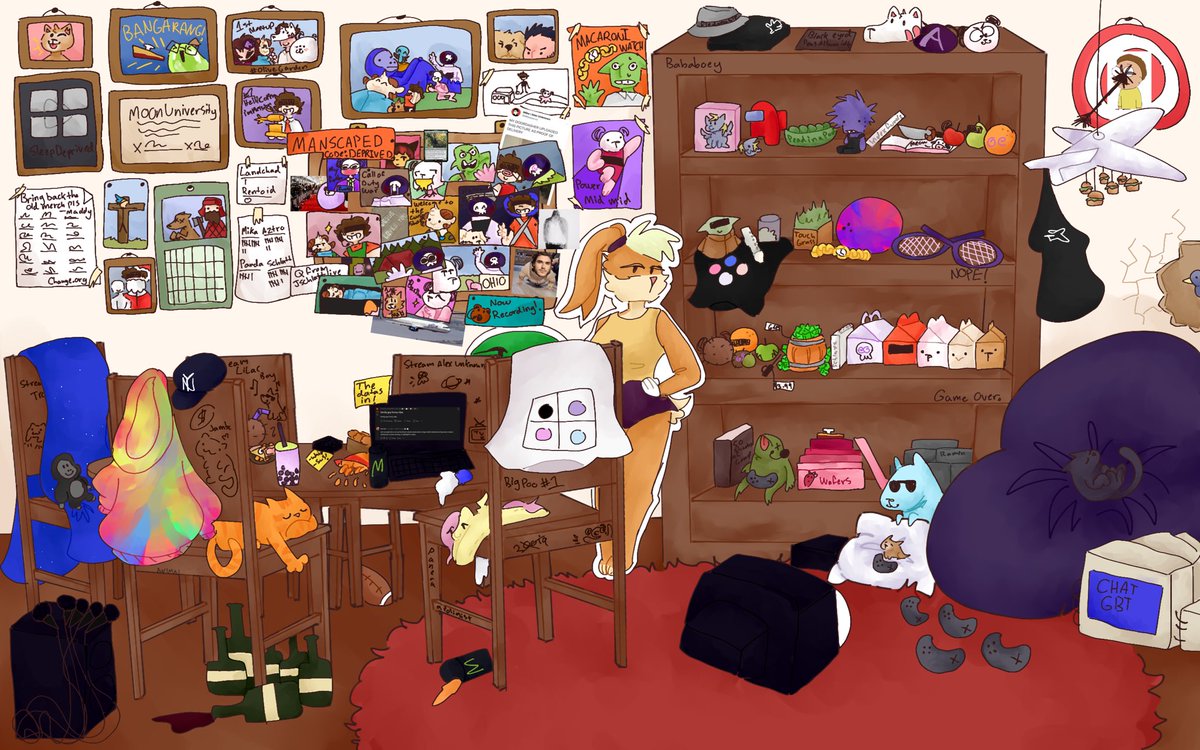 Animal308_'s tweet photo. I love this podcast ;-;🧡 happy 100 sdp
(I’ve only watched the first minute bc I’m so hyped I can’t sit still long enough to watch it<3)

#sleepdeprivedfanart
@apandahvevo @aztrosist @Mikasacus @moistdx @jschlatt https://t.co/MZykECPCM7