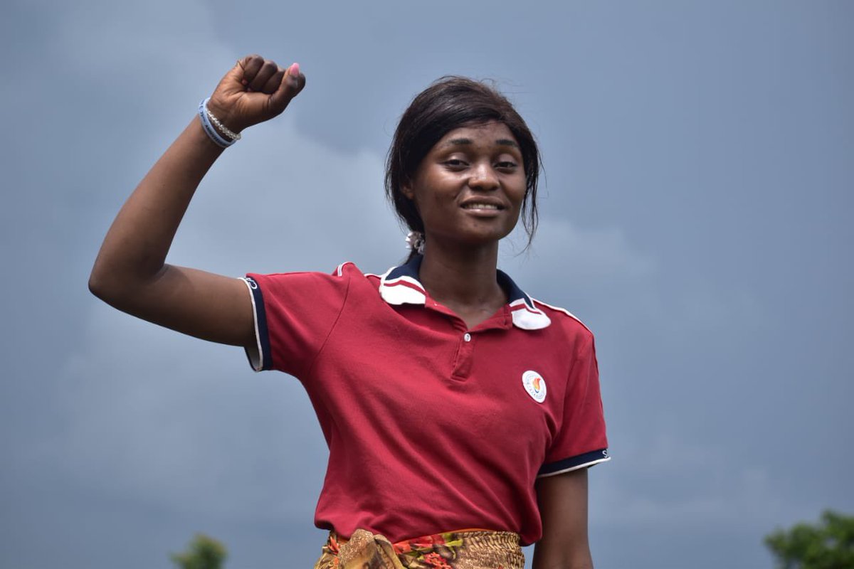UmojasportDRC's tweet photo. Meet our proudly Inès Tumiya, a strong and selconfident Female leader of #sport4good in Kipushi. She is a #real #model for our young girls.
#genderequality #womensright #girls #sheleader https://t.co/uguUI6cCBy