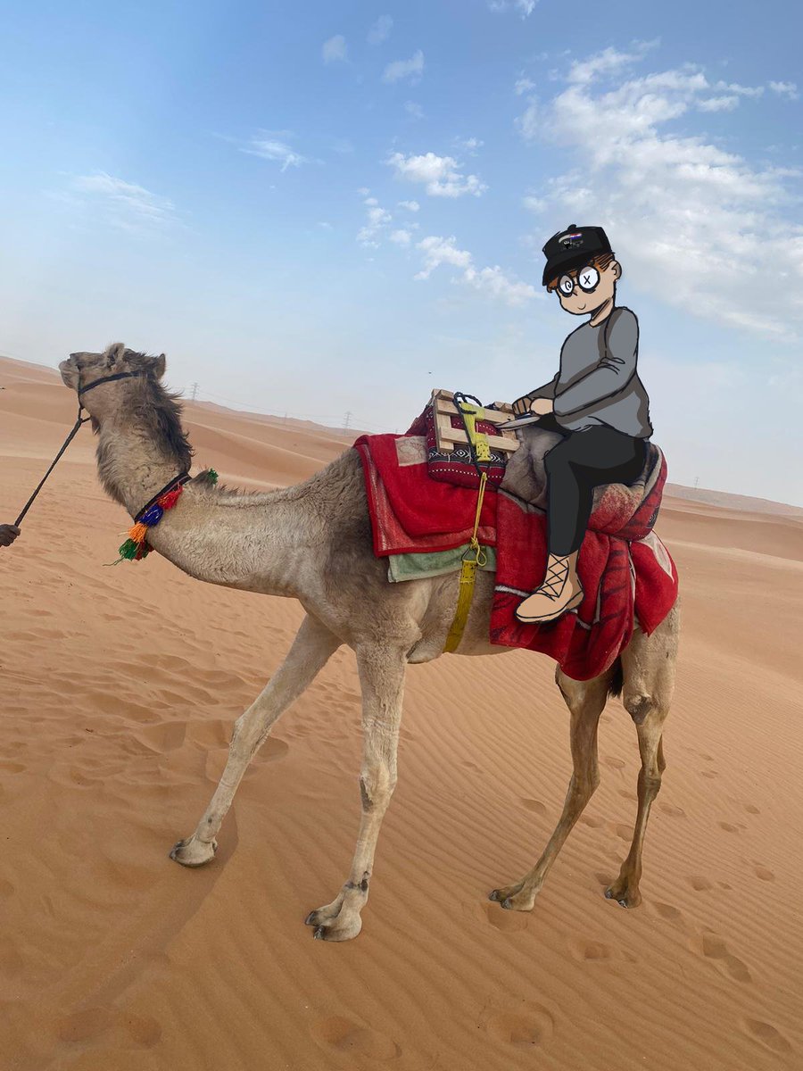 DigiDorKei's tweet photo. #digikei
.
Went and rode on bikes in the desert and rode a Camel. Finished the night smoking hookah and drinking exotic tea. A wonderful experience https://t.co/AAhtEbDXVJ