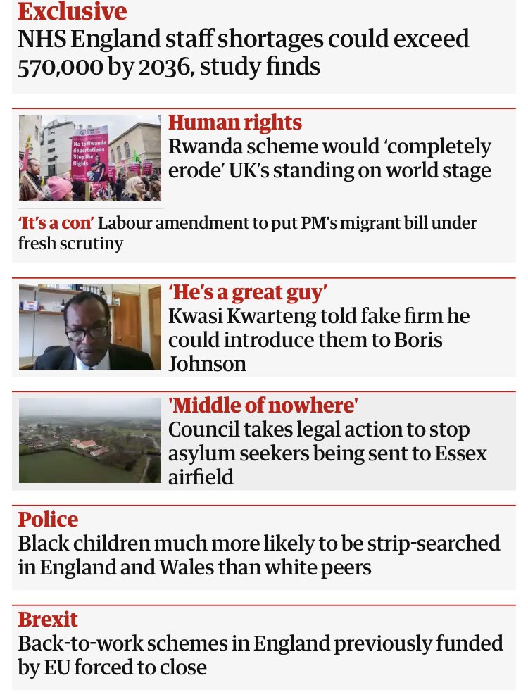edwinhayward's tweet image. Another perfectly normal Sunday evening in Broken Brexit Britain...

(Via the Guardian website front page.)