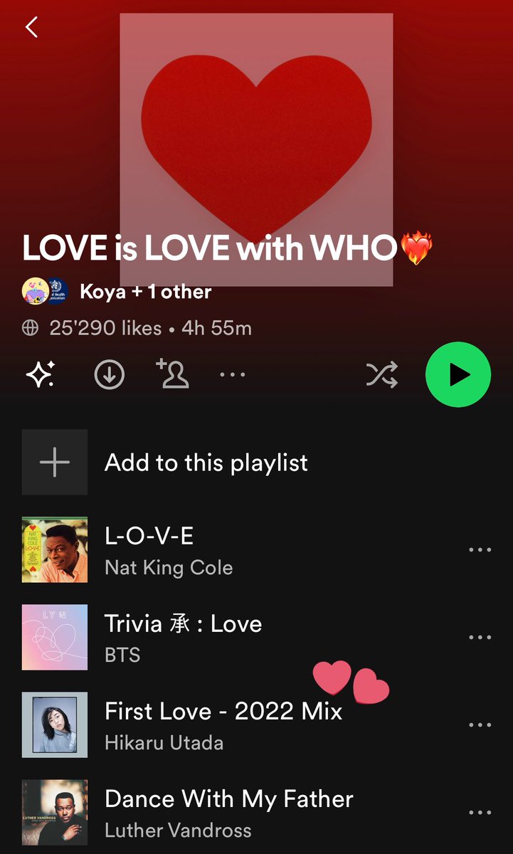 setiogi's tweet photo. Ahhh… @BTS_twt Namjoon shared @utadahikaru’s “First Love” - one of my all-time favorite too!

…which reminded me when he shared the Valentine’s Day playlist I curated for work 😊😊😊

[BEST Valentine’s Day surprise ever! 🥰]

🎧 https://t.co/2VJUCkJVzE

#BTS #RM #BTSonInstagram https://t.co/QW3MA6iCQj