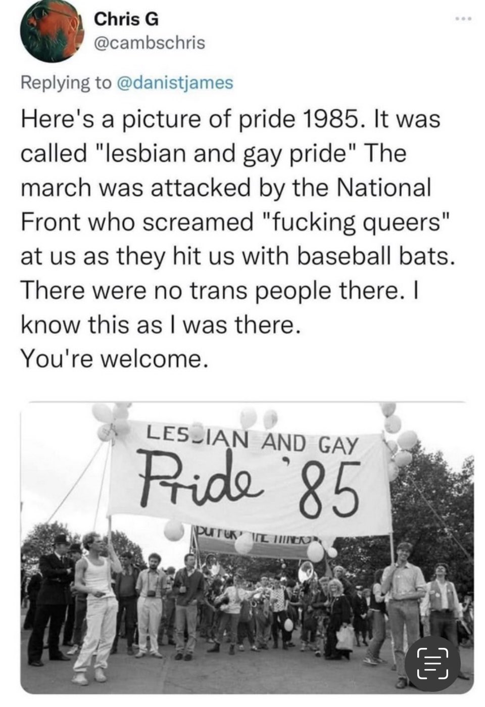 I’m sickened seeing so much violence from trans rights activists these days. This has nothing to do with