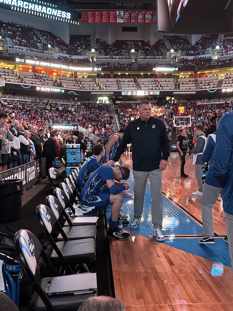 A prayer to the one that got them here. 

Just a kid from Aurora, Nebraska. <a href="/playforhim3/">Baylor Scheierman</a> 

#MarchMadness #Elite8