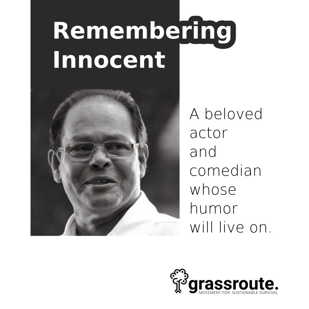 grassroutekochi's tweet photo. #Heaven just got a little bit funnier with the arrival of #Innocent. The beloved actor and #comedian brought so much joy to our lives during his time on earth, and now he gets to spread more laughter in heaven. Thank you for the memories, Innocent. #innocentactor https://t.co/pCzDPD0owX