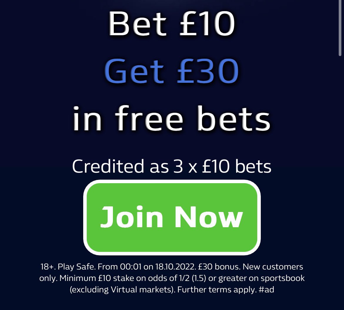A couple of longshot double doubles for fun.

These are both with Whill, not many bookies letting you do them for these 2 games.

Here 👉🏼 bit.ly/3RIx2nt

18+ gambleresponsibly #ad ts &amp; cs apply