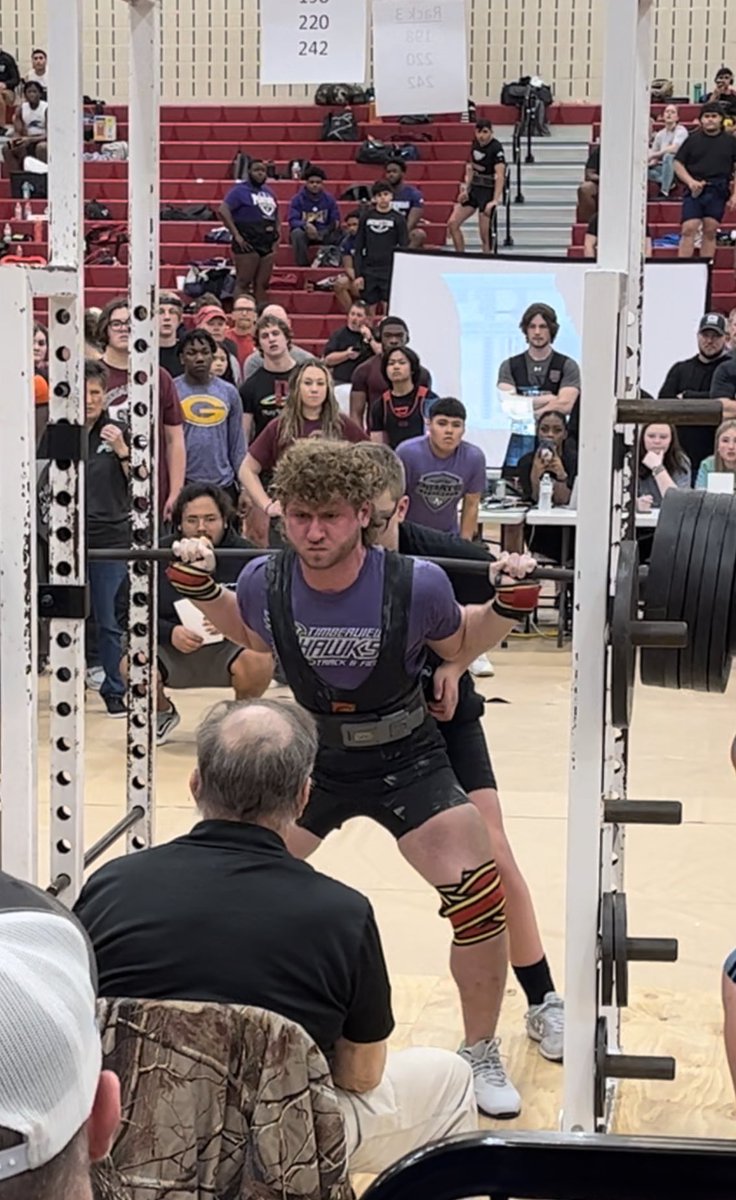 tc_parent's tweet photo. Carter Shell 2020-2023 Powerlifting
First Meet thru Senior Year! 
Squat 425-680  Bench 235-460
Deadlift 340-600 Totals 1000-1730 
4 time Regional Qualifier, 3 time Regional Champ, State Meet 10th 3rd and 2nd.  5 Regional Records
@TxHSPWL @KISDAthletics @TCHSTalon @CoachBirdwell https://t.co/3jyaA7JeUw