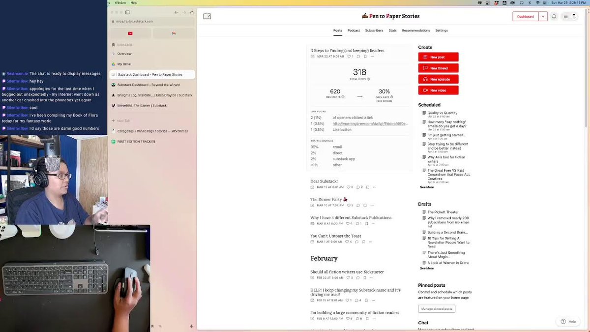 Moving Substack to Website  youtube.com/watch?v=kSkdid… #livestream #creatortube #lgbtq #blackfemaleauthor