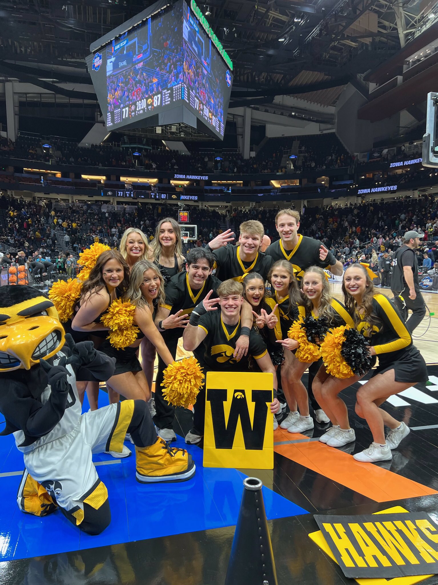 Iowa Cheerleading on Twitter TheIowaHawkeyes IowaWBB