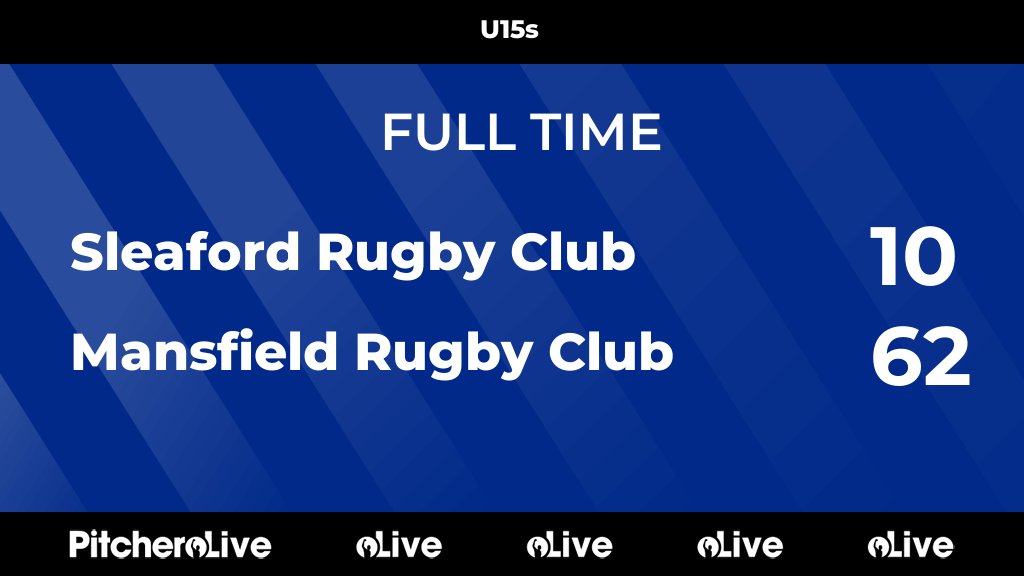 FULL TIME: Sleaford Rugby Club 10 - 62 Mansfield Rugby Club
#SLEMAN #Pitchero
mansfieldrugby.co.uk/teams/252119/m…