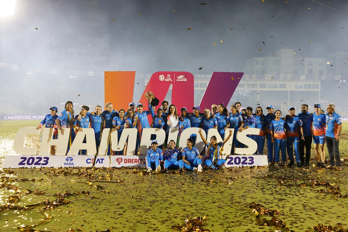 MumBAI rocks!!!

Mumbaichya women’s team cha motha parakram <a href="/wplt20/">Women's Premier League (WPL)</a> chya pahilyach season madhe!

Congratulations <a href="/mipaltan/">Mumbai Indians</a>. 👏🏻💙🏏

#AaliRe #WPLFinal #OneFamily 
#WPL2023 #YehTohBasShuruatHai