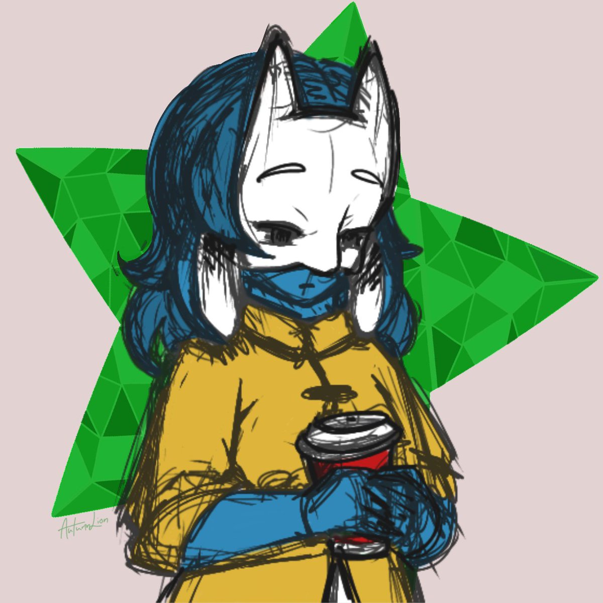 _AutumnLion's tweet photo. Just a quick little #peppered fanart to try to get back into the swing of things. https://t.co/aExVOGxl6K