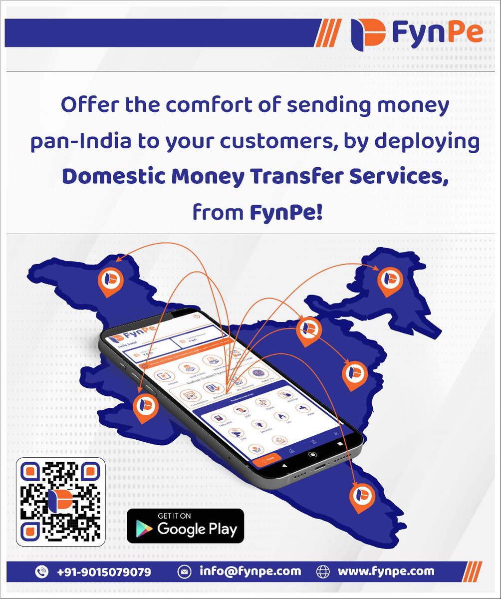 fynpe_payments's tweet photo. Avail of Domestic Money Transfer Services to send money to your loved ones pan-India and, earn a best-in-industry commission, only with FynPe!
#DomesticMoneyTransfer #LocalRemittance #ElectronicFundsTransfer #OnlineTransfer #BankTransfer #MobileBanking #P2PTransfer https://t.co/PM7h3mwNx7