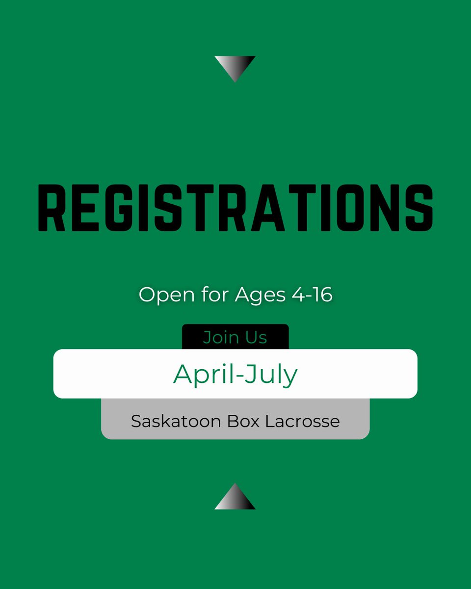Get those kids registered!

The season is about to start so get your registrations in NOW. 

All skill levels welcome, and kids can start as young as 4 years old. 😍

Registration details can be found here: stoonboxlax.com/content/regist…