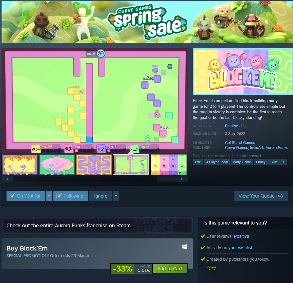 Multiplayer Party Game Block'Em is now available on PC via Steam