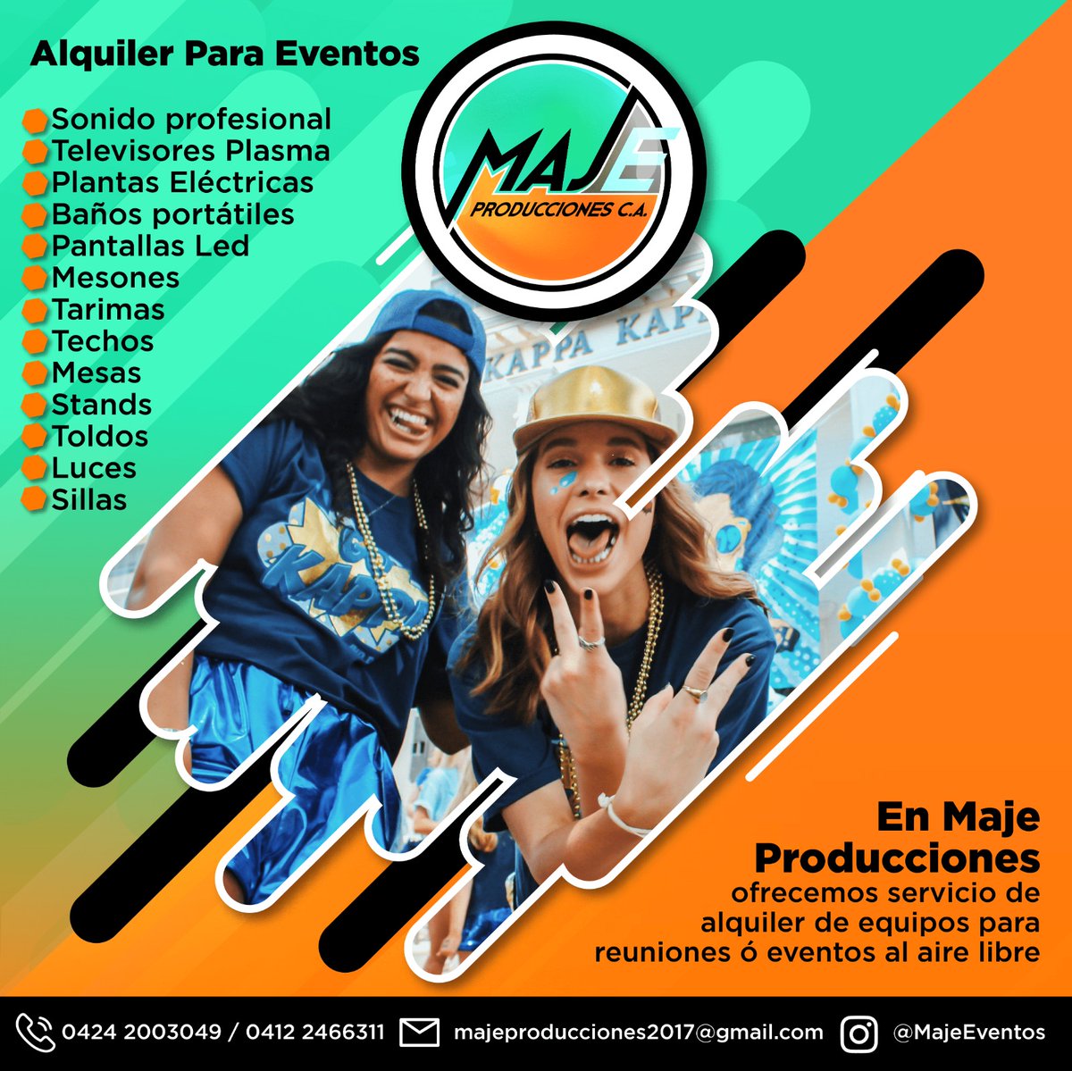 majeeventos1's tweet photo. Tenemos todo para tu evento , Contáctanos... https://t.co/tMgOMPOPdF