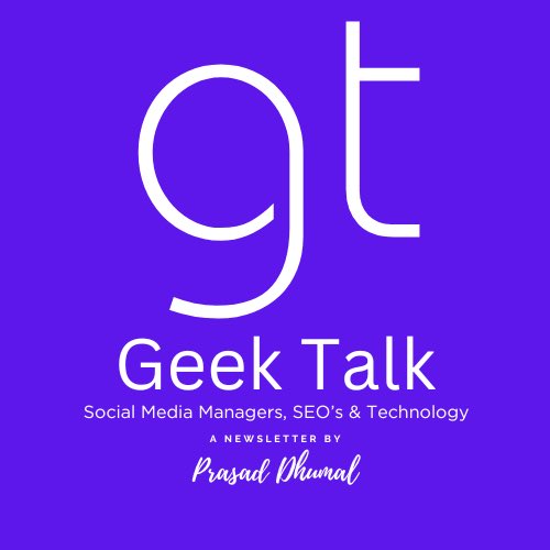 Hey everyone, if you're interested in all things tech and geek culture, I highly recommend subscribing to the '#geektalk' newsletter. 

✅Geektalk: linkedin.com/newsletters/ge…

 #digitalmarketing #socialmedia #technology #tech #newsletter #linkedin #ai