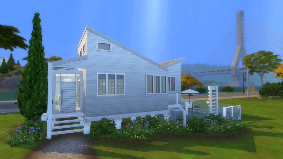 simpunzel's tweet photo. I just uploaded a Modern Pop Tiny Home to the gallery. In love with these happy vibes, even in a modern home. #thesims4 #ShowUsYourBuilds #sims4build #sansequia https://t.co/fpn7D7SgKv