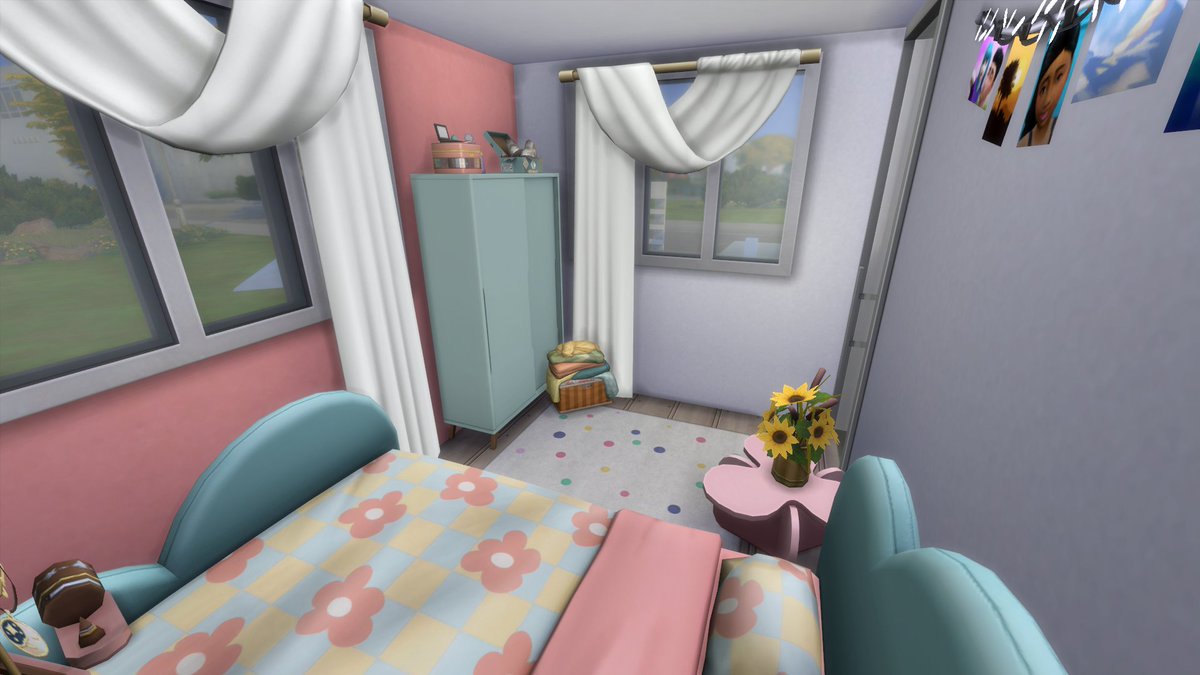 simpunzel's tweet photo. I just uploaded a Modern Pop Tiny Home to the gallery. In love with these happy vibes, even in a modern home. #thesims4 #ShowUsYourBuilds #sims4build #sansequia https://t.co/fpn7D7SgKv