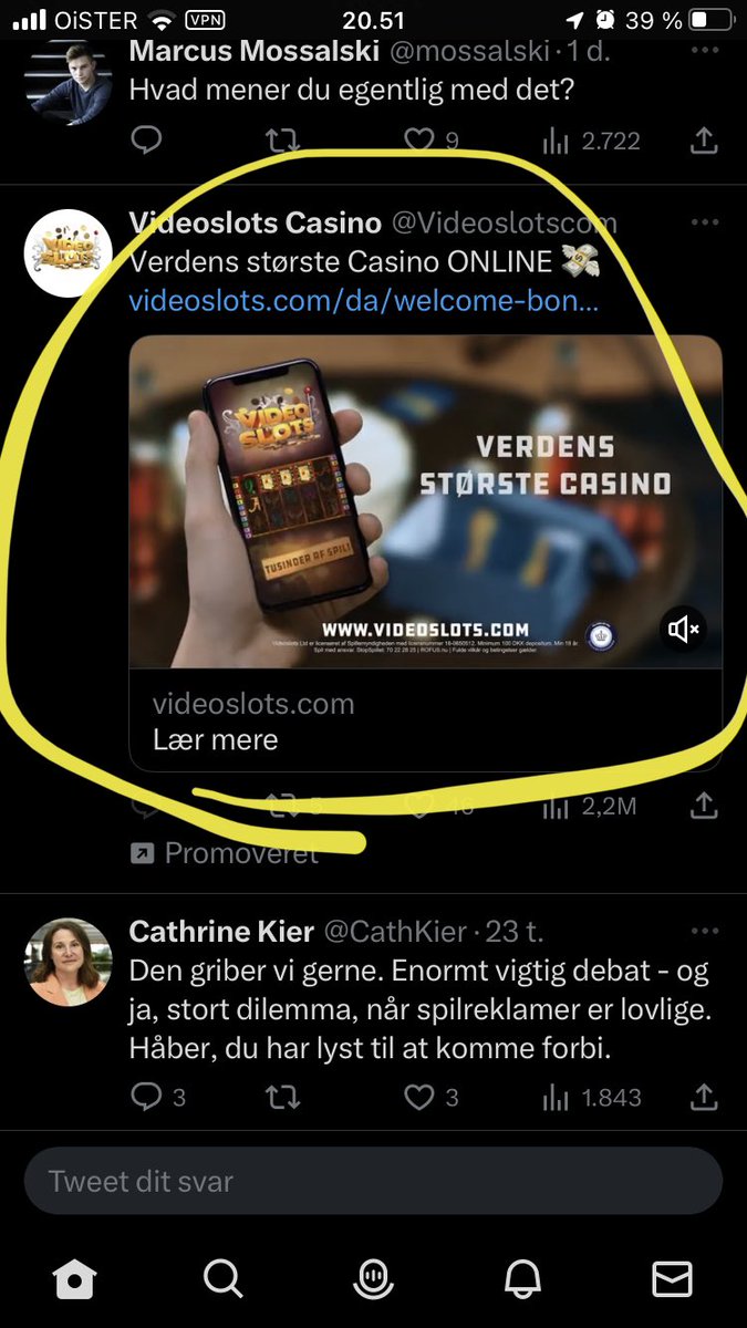 Runejoe's tweet photo. @mossalski Ekstremt passende reklame i denne tråd 😄 https://t.co/NBEM5LibJI
