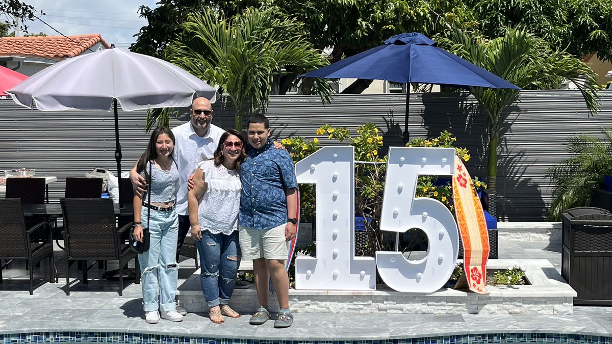 KrisUgarteTorre's tweet photo. THESE are the moments I cherish as an educator! Being invited to share in my former student’s milestones! My family and I enjoyed celebrating Jordan’s 15th Birthday with him and his beautiful family. #blessedAP #connectandinspire https://t.co/JUaCdNgtcF