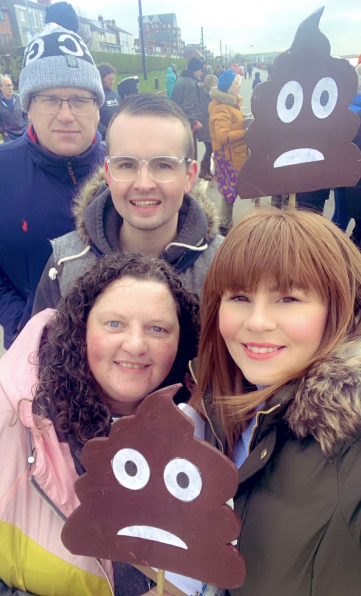 At the Big Wave 2 - ‘This time it’s smelly’ event this morning with @LynseyMcIean, @loydgrimsby, @GyHistoryClub helping to raise awareness & protest against raw sewage being dumped into our local rivers 💩🏊🏻‍♀️🥁🎶 #TogetherForRivers #Cleethorpes #Grimsby #DemandBetter