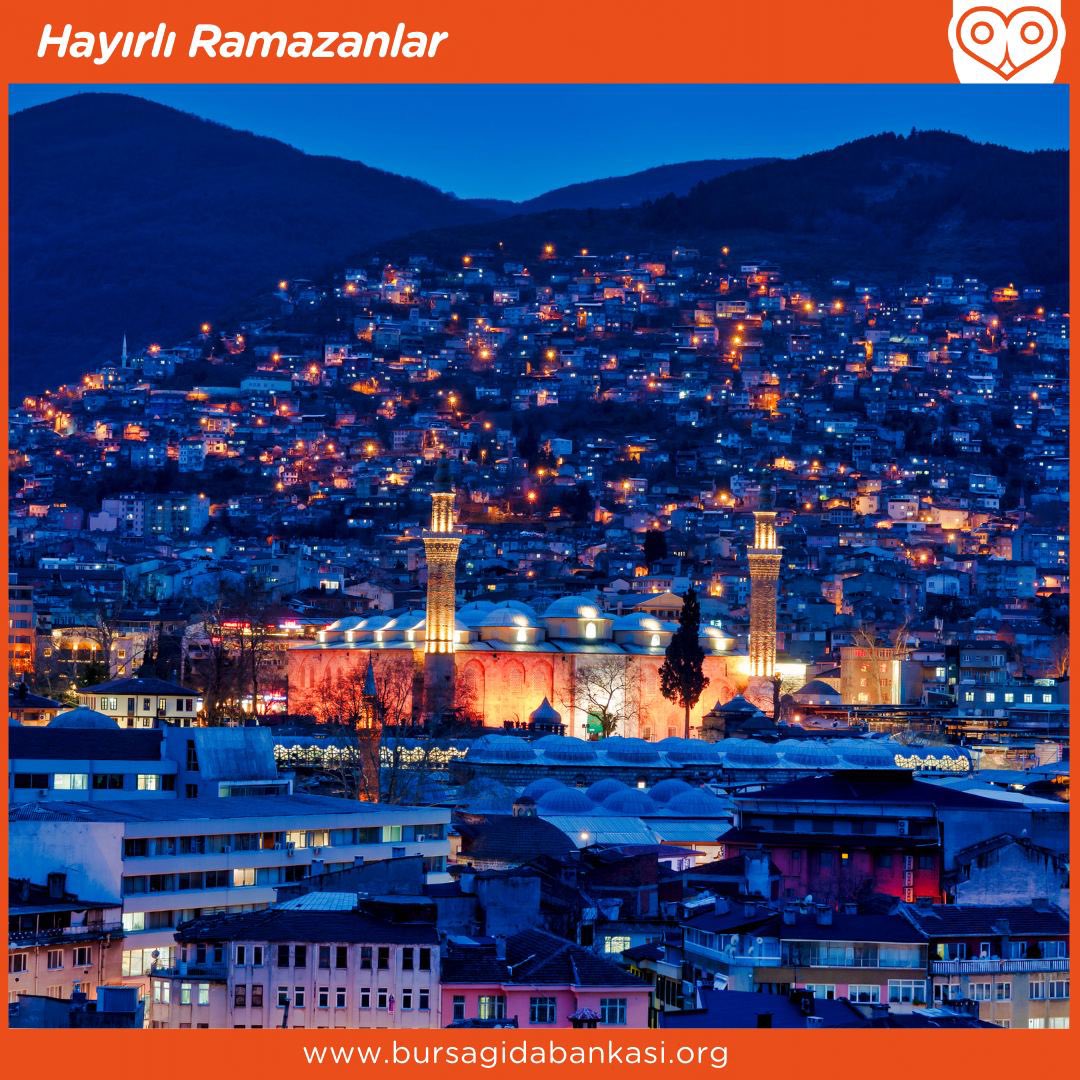 Sağlık, huzur ve bereket dolu bir Ramazan dileriz.

#Ramazan #BursaGıdaBankası #GönüllüHareketi