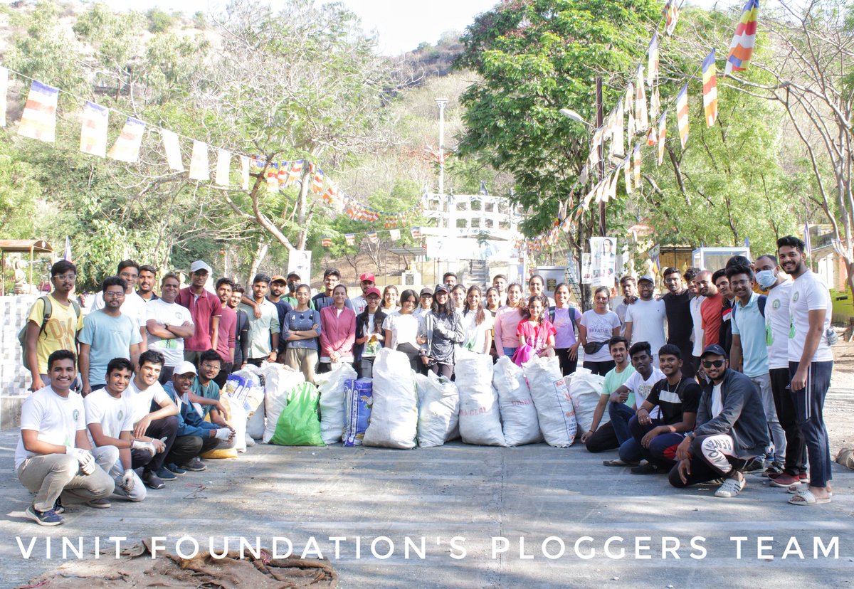 MH20PLOGGERS's tweet photo. Successfully conducted plogging drive at Buddha Leni, Chatrapati Sambhajinagar. 
Cleaned 86+ kgs of plastic waste and glass bottles. 
One step closer towards a plastic waste free India🇮🇳
@SwachhBharatGov @swachhbharat
PC:- @kiranwanare02 https://t.co/pfFrrzhTVB