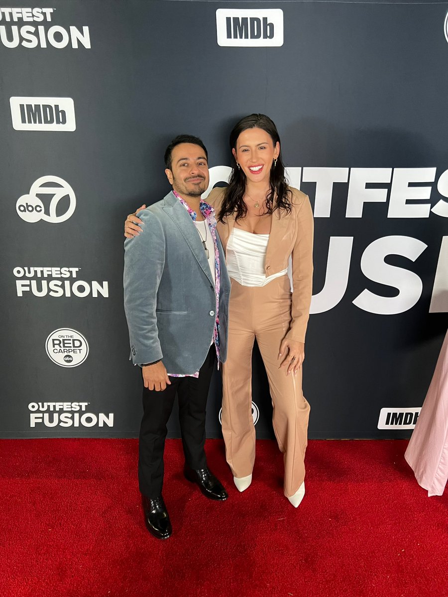 therosemontoya's tweet image. Thank you @Outfest for an incredible night. I laughed, I cried, and hungout with so many talented people 💕 
#outfest #outfestfusion #outfestla #filmfestival #redcarpet #wethair #powersuit #fashion @angelicaross