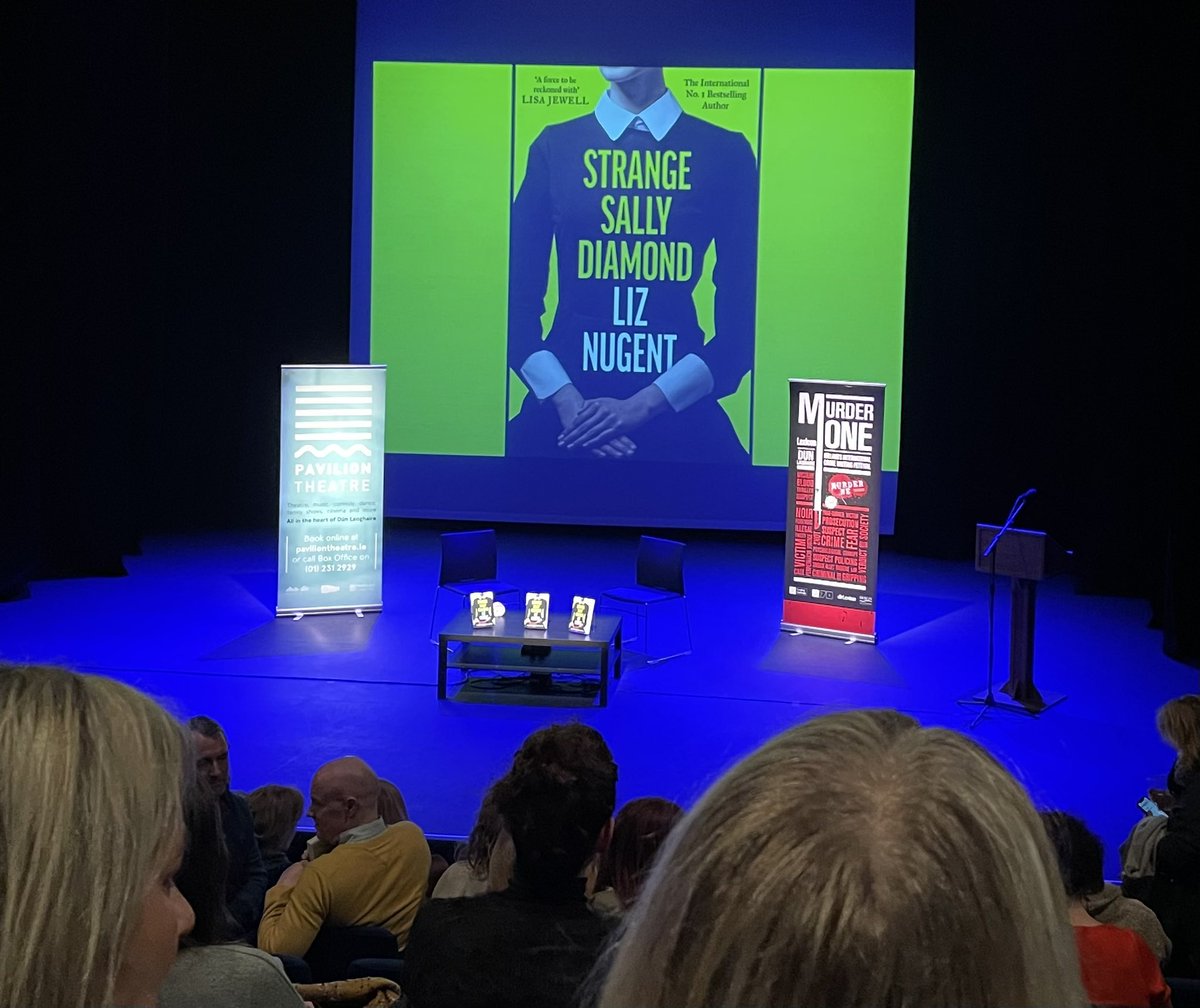 All set to catch @lizzienugent in conversation with @SineadCrowley @PavilionTheatre and two very fresh smelling copies of #StrangeSallyDiamond in my mála! Wish you were here @florNEWS but hope you’re feeling better soon xx