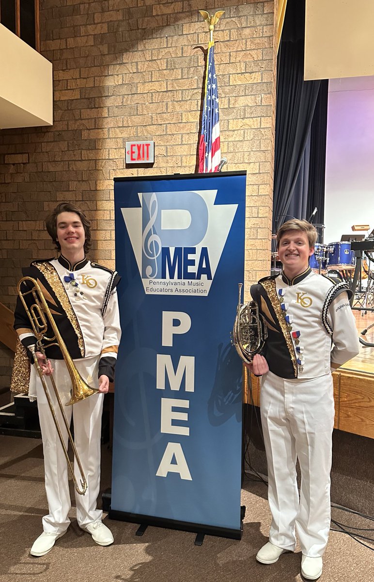 Congratulations to Ben Burke, trombone, and Caleb Anderson, horn, for earning the opportunity to represent Keystone Oaks at the PMEA All State Festival Wind Ensemble! Two well-deserving and incredibly talented musicians! #KOproud 🎶