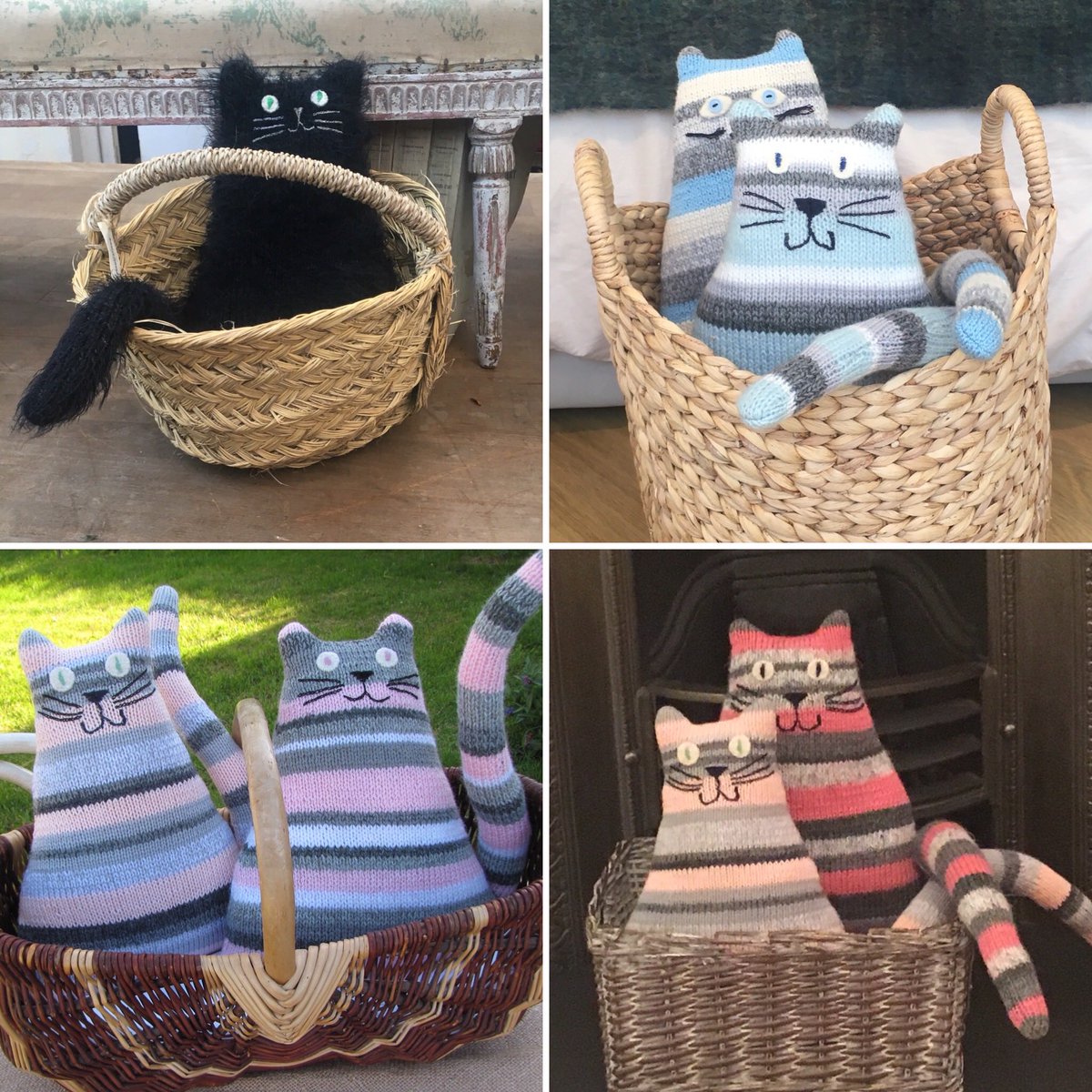 Cats love baskets #crafthour #womaninbizhour #yourbizhour #springsale #cats #shopondie #etsy #craftparty #handmadehour