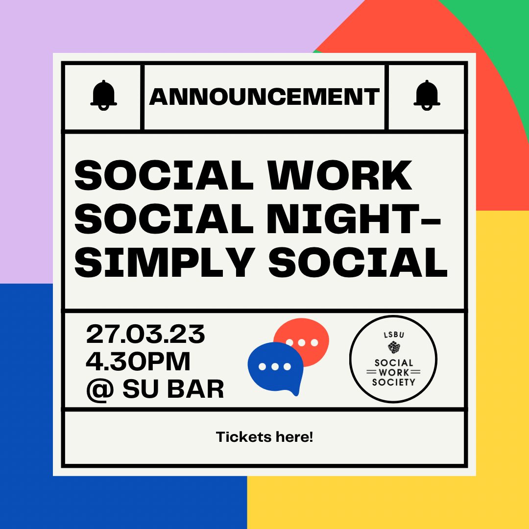 LSBU Social Work Society tweet media