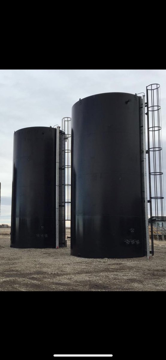 CanamSurplus's tweet photo. STORAGE TANKS - steel vertical fuel tanks. Solid tanks with incredible value. #canamsurplus has options for you. See image for details! #fuelstorage #cdnag #saskag #Manitoba https://t.co/ssxWf6uXWb