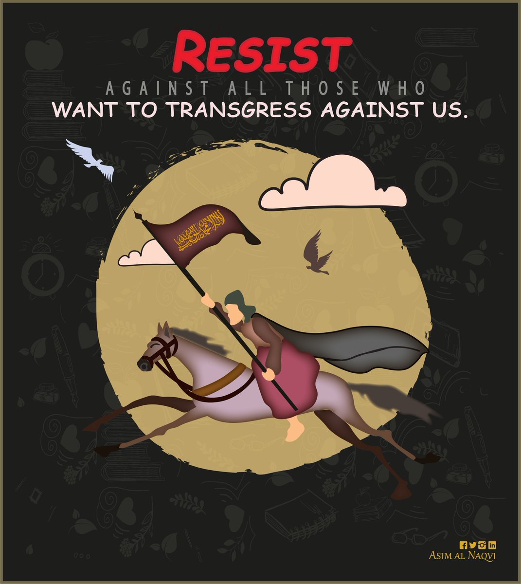 We must move ahead with power, and forcefully Resist 
Against All Those Who
want to transgress againt us. 
Imam Khomeni (r)
.
.
#karbala #kidsbooks #childrensbooks
#menintech #muslimeducation #illustration #adobe #digitaldrawing #shia #miracle #illustrationartists