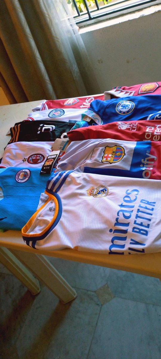 All the clubs shirts are in. 
Massive thanks to all of you that have been supporting me in different aspects. God bless you all. 

Time to cook. Can you spot your club shirt? 😊😊

#ENGUKR Portugal Cristiano Ronaldo Antony