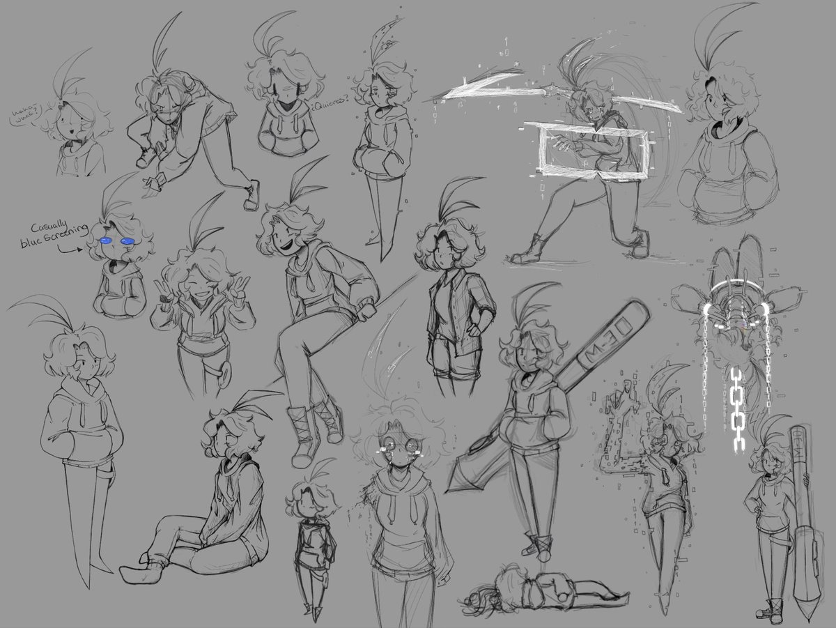 I haven’t had anything to post in a hot minute SOOOO~ have a doodle sheet of a new style I’ve been trying out with just Meo!! 

#art #sketch #sketchart #illustraion #DigitalArtist #digitalsketch #artist #sketches #characterdesign #oc #persona #personaart #me