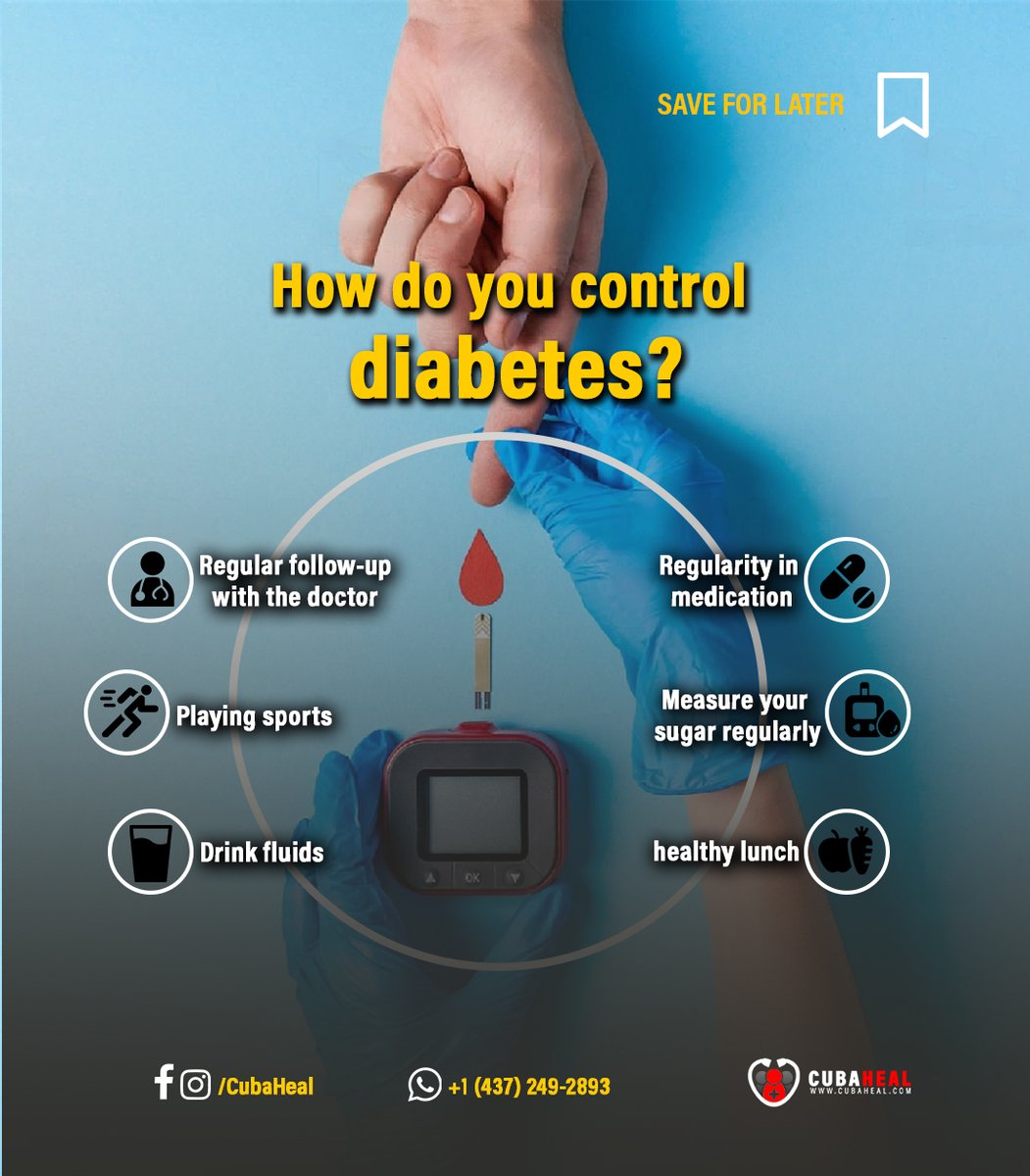 Cuba_Heal's tweet photo. How to control diabetes ?

Reach us by Whatsapp : +1 (437) 249-2893
Take a look to our website :  https://t.co/xkDkKDehYk
 
#diabetes #DoctorWho #doctor #medicine #Medical #medicaleducation #MedicalStudents https://t.co/Z1bgHWA79p