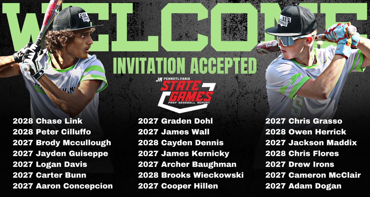 PrepBaseballPA's tweet photo. Invitation ACCEPTED ‼️

#2023JRPAStateGames https://t.co/rtVWtonEpC