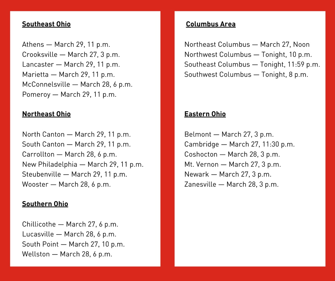 AEPOhio's tweet image. Windstorm Update 7 pm: Crews have restored about 70% of customers affected by outages. Estimated restoration times are now available for most remaining customers. Sign up to get the most precise times at AEPOhio.com/Alerts. We appreciate your patience! #SafetyFirst