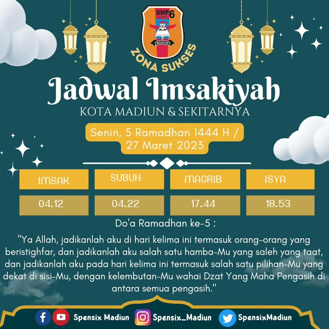 SpenSixMadiun's tweet image. #spensixzonasukses
#ramadhanvibes
#marhabanyaramadhan