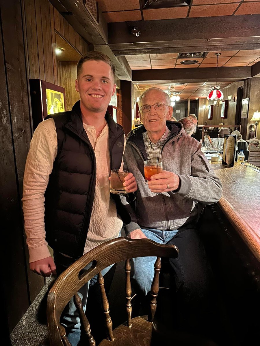 Happy Birthday <a href="/GunnarBagstad/">Gunnar Bagstad</a> and Grandpa Bagstad. 21 &amp; 81 having their first cocktails together!!