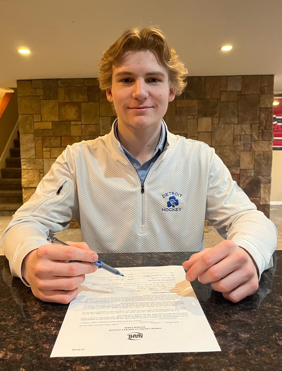 dcchockey's tweet image. Belated Congratulations to Senior Captain Landon West on signing his NAHL tender with the El Paso Rhinos during the playoff run.  He Earned this opportunity.  #ccpride