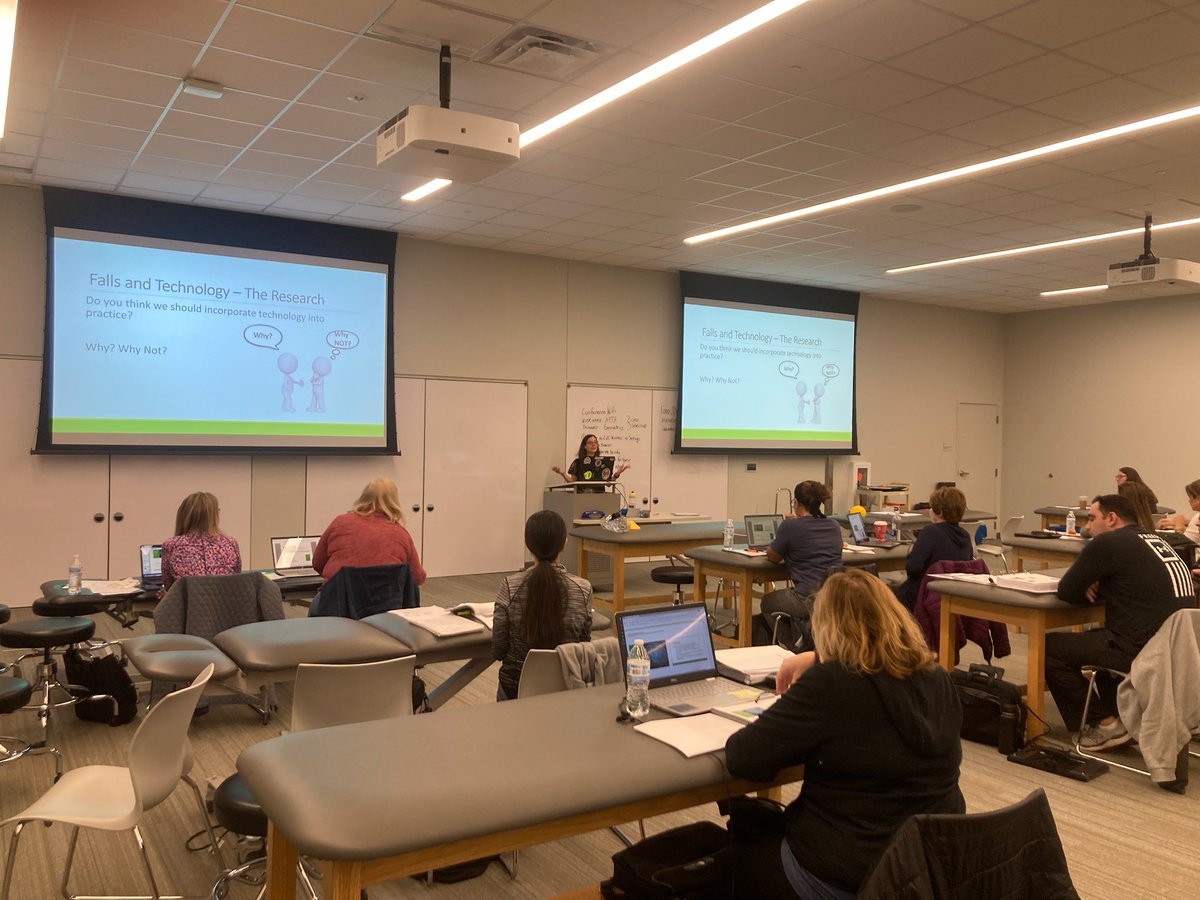 elevatingEBP's tweet photo. What an amazing weekend teaching with @laschrodt, @mikestuderPT, and Leslie Allison! 

Congratulations to all recent graduates of the Balance and Falls Credentialing Course put on by @AptaGeriatrics!

#elevatingEBP #fallprevention #raisingthebar https://t.co/0t0sJxz4lO