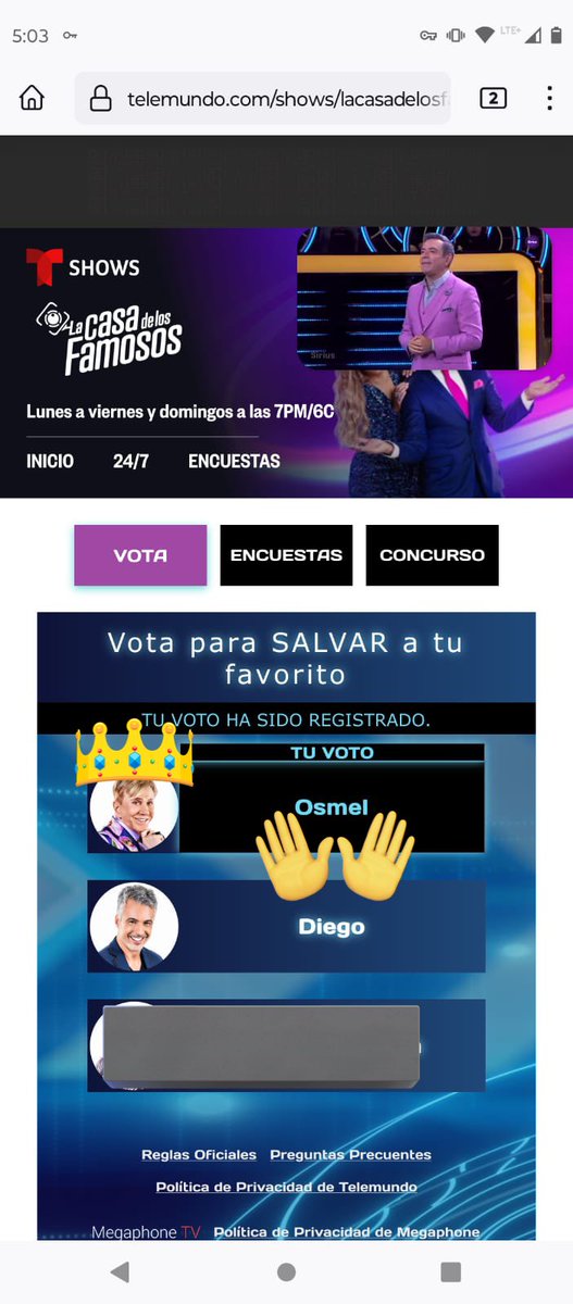 𝐀𝐐𝐔𝐈 𝐒𝐄 𝐕𝐎𝐓𝐀 𝐀𝐒𝐈 😏👇🏻#Lcdlf3 #lcdlf #lacasadelosfamosos #lacasadelosfamosos3 <a href="/RealOsmelSousa/">Osmel Sousa</a>