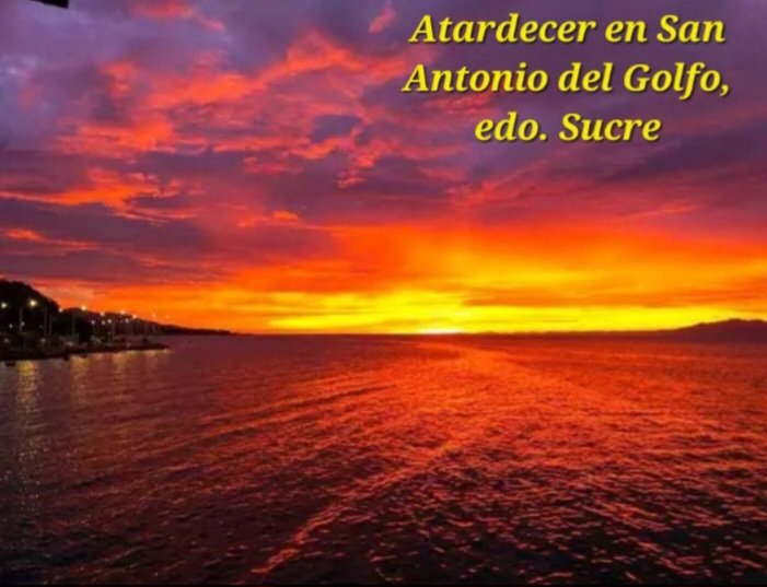 victormarquezf's tweet photo. Atardecer en San Antonio del Golfo, edo. Sucre. https://t.co/qsERceAK6K