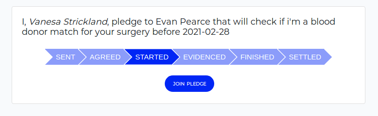 pledgeio's tweet photo. Pledges can be positive (to do something) or negative (to *not* do something). Our users can choose to do either for their pledges, such as the one you can see below. #pledgeio https://t.co/zXY5ZnxYuh
